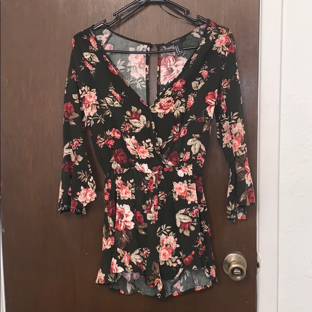Short Floral Romper